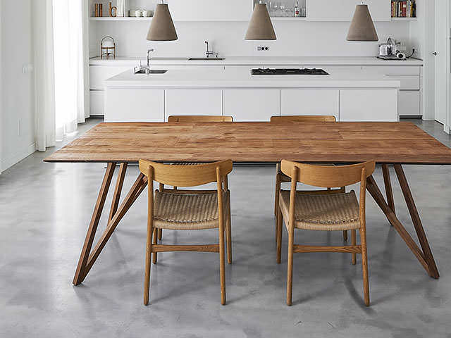 Four seater square dining table